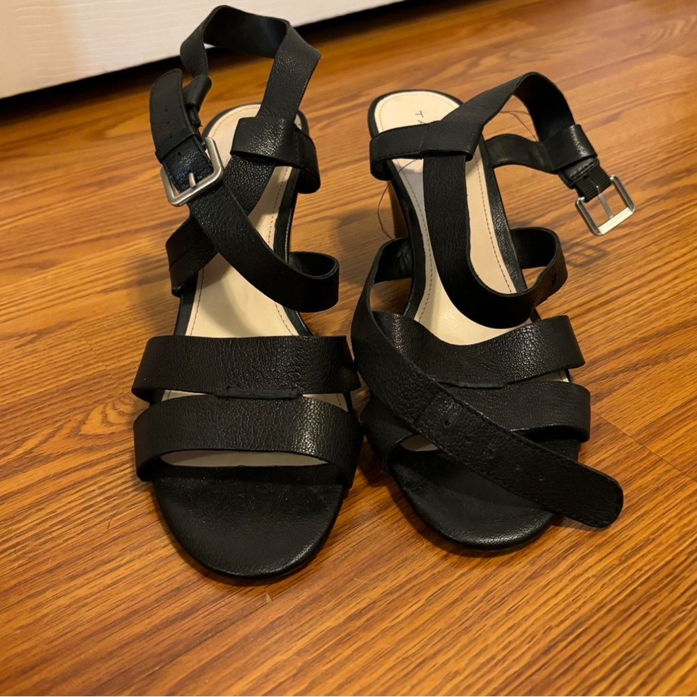 Tahari Black Strappy Sandals